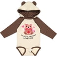thumbnail image 3 of Inktastic My Great Grandma Loves me- bear and hearts Boys or Girls Long Sleeve Baby Bodysuit, 3 of 5