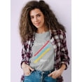 thumbnail image 2 of Don't Worry Lines Shaped T-Shirt Women -Image by Shutterstock, Female x-Large, 2 of 4