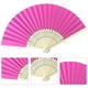 thumbnail image 4 of Abanico Mano Plegable Bolsillo Papel Bambú DIY para Fiesta Boda (rosa) Rojo, 4 of 5