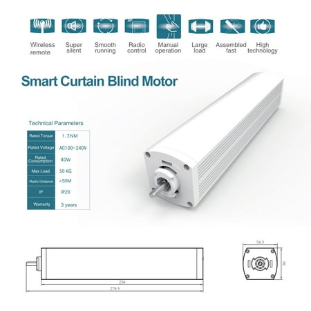 Compatible With Mijia Mi Home Wifi Motorized Curtain Track Kit Smart Blind Motor Timing Mihome App Remote Control Customize Electric Rf Echo Canada Electric Curtain Track Rf Control, Motorized Curtain Track