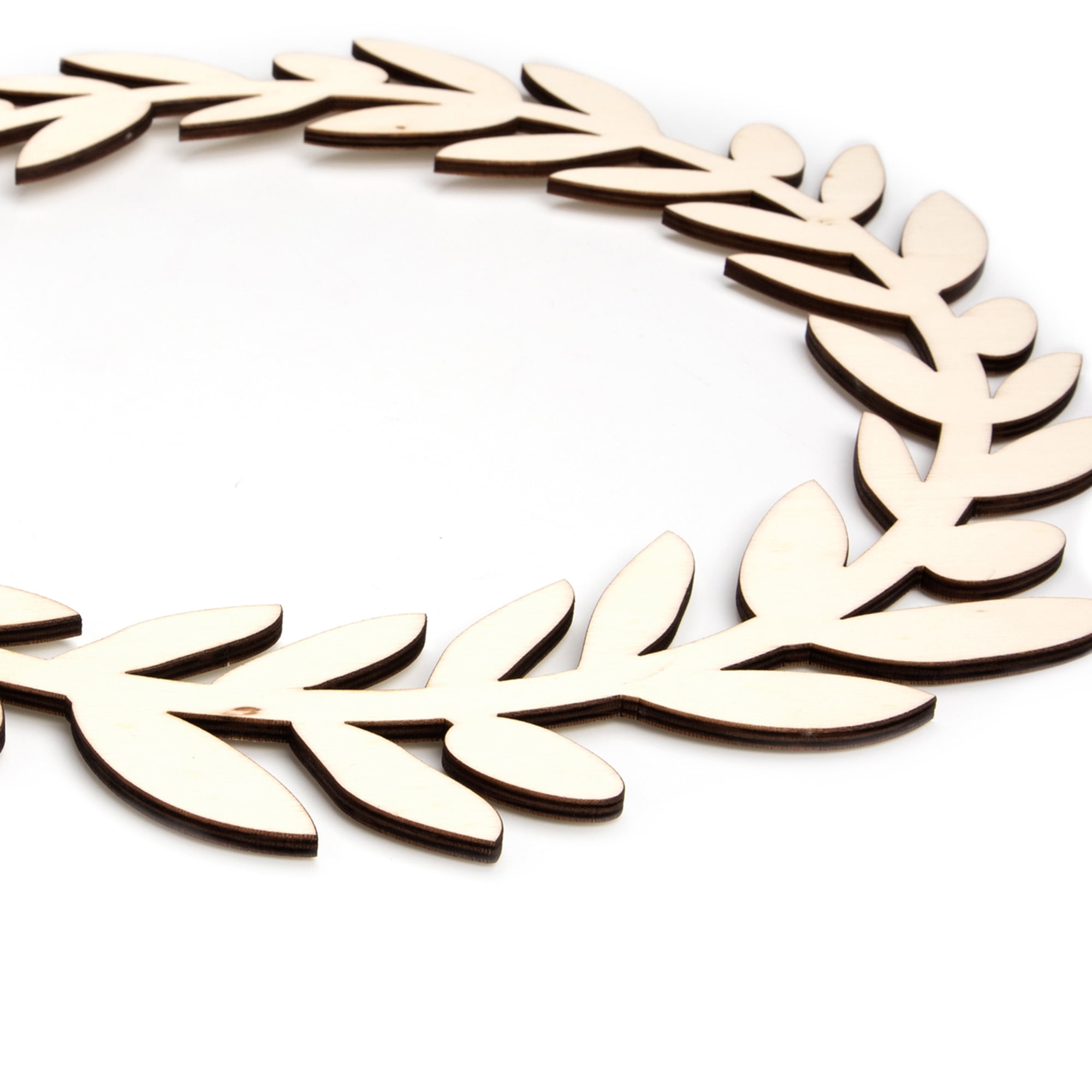 Hello Hobby Olive Branch Wreath Unfinished Wood Craft Shape