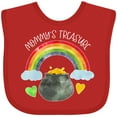 thumbnail image 3 of Inktastic Mommy's Treasure St. Patrick's Day Rainbow and Gold Boys or Girls Baby Bib, 3 of 4