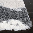 thumbnail image 3 of SAFAVIEH Fontana Darrell Abstract Shag Area Rug, Ivory/Grey, 6'7" x 6'7" Square, 3 of 8