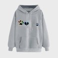 thumbnail image 2 of Oalirro Gray Womens Long Sleeve Drawstring Hoodies Trendy Fahison Pullover Valentine's Day Gift for Her, 2 of 6