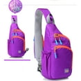 thumbnail image 2 of Stylago Small Sling Backpack for Women Crossbody Purse with Side Pocket Chest Bag Students Fanny Pack for Outdoors Hiking Traveling Purple, 2 of 5