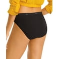 thumbnail image 2 of Hanes Women's Cotton Hi-Cut Brief Underwear, Moisture-Wicking, 12-Pack Assorted 8, 2 of 4
