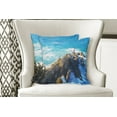 thumbnail image 4 of Ambesonne Travel Throw Pillow Cover 2 Pack, Austalian Cliffs by Sea, 24", Navy Brown, 4 of 6