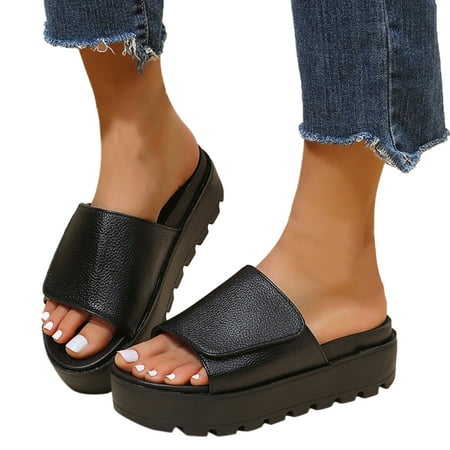 

Gubotare Sneaker Slippers Womens Shower Sandals Bathroom Slippers Non Slip Indoor Sandals Black