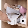 thumbnail image 3 of Matsuzay Soporte para Zapatero respetuoso con el medio ambiente, 8 piezas, ranuras ajustables, almacenamiento de zapatos único para ahorrar Almacenamiento y organización del hogar, 3 of 6