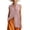 Pink, variant on TGSLY Women's Mandarin Collar Tank Tops Lightweight Soft V Neck Button-Down Sleeveless Shirts Oversized Fit High-Low Hem Solid Color Tunic Blouses XXL