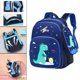 thumbnail image 4 of Mochila Escolar Creativa Mochilas Escolares para Libros de Jardín de Infantes Mochila de Hombro Mochila Pequeña Mochila para Niños Pequeños Dinosaurio azul SM SunniMix Mochila de hombro para niños, 4 of 8