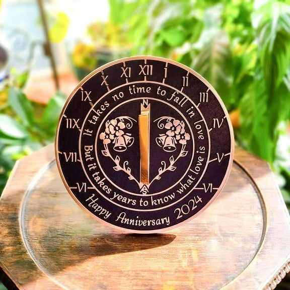 Anniversary Sundial Gift for Any Wedding Anniversary in 2024