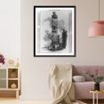 thumbnail image 3 of Historic Framed Print, Iron fire tower, 33d St., N.Y.C., 17-7/8" x 21-7/8", 3 of 9