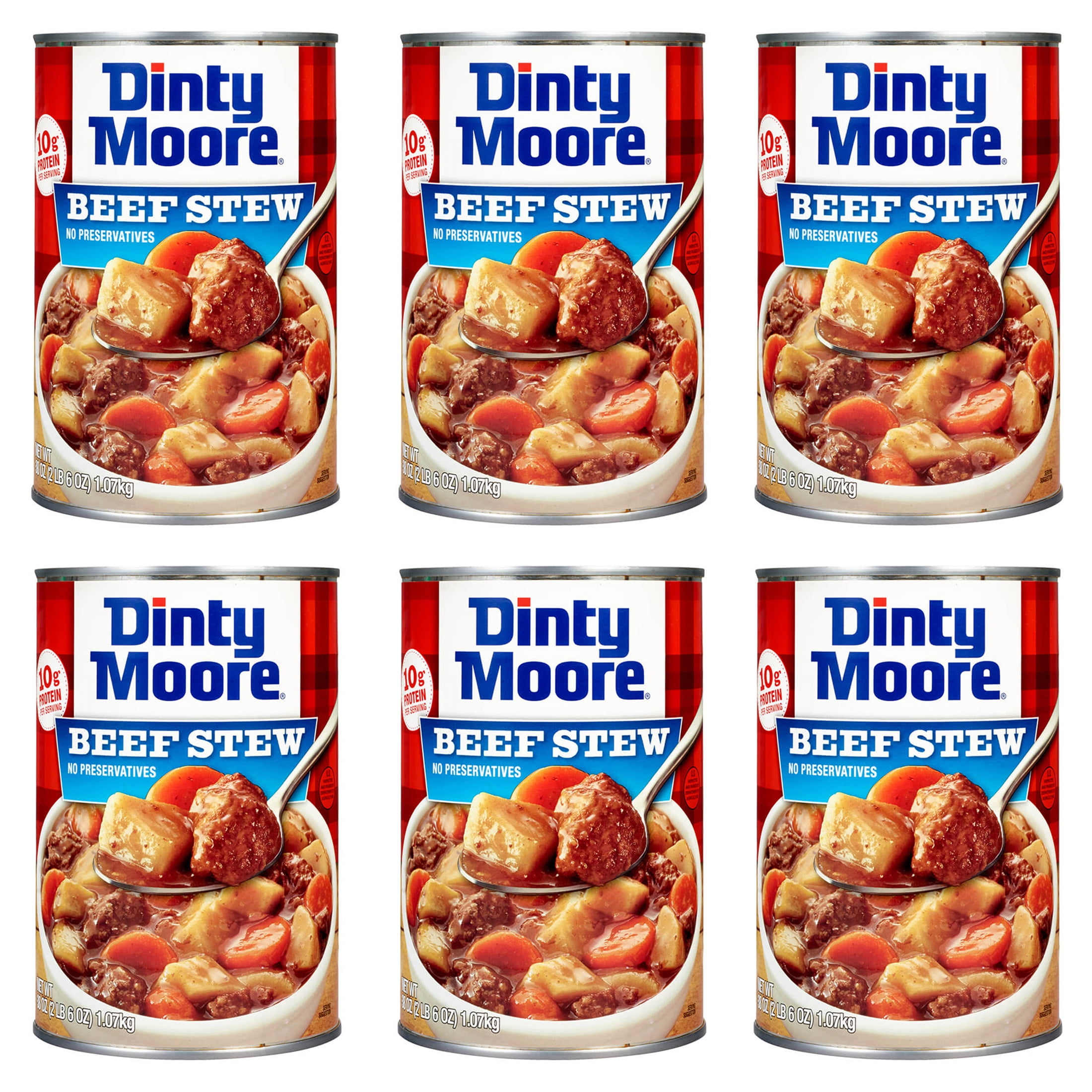6 Pack DINTY MOORE Beef Stew With Potatoes Carrots 38 Oz Can 6-pack-dinty-moore-beef-stew-with-potatoes-carrots-38-oz-can