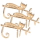 thumbnail image 4 of uds broche alfileres hechos a mano Retro aleación de moda en forma de gato DIY ramo de boda Kit negro, 4 of 12