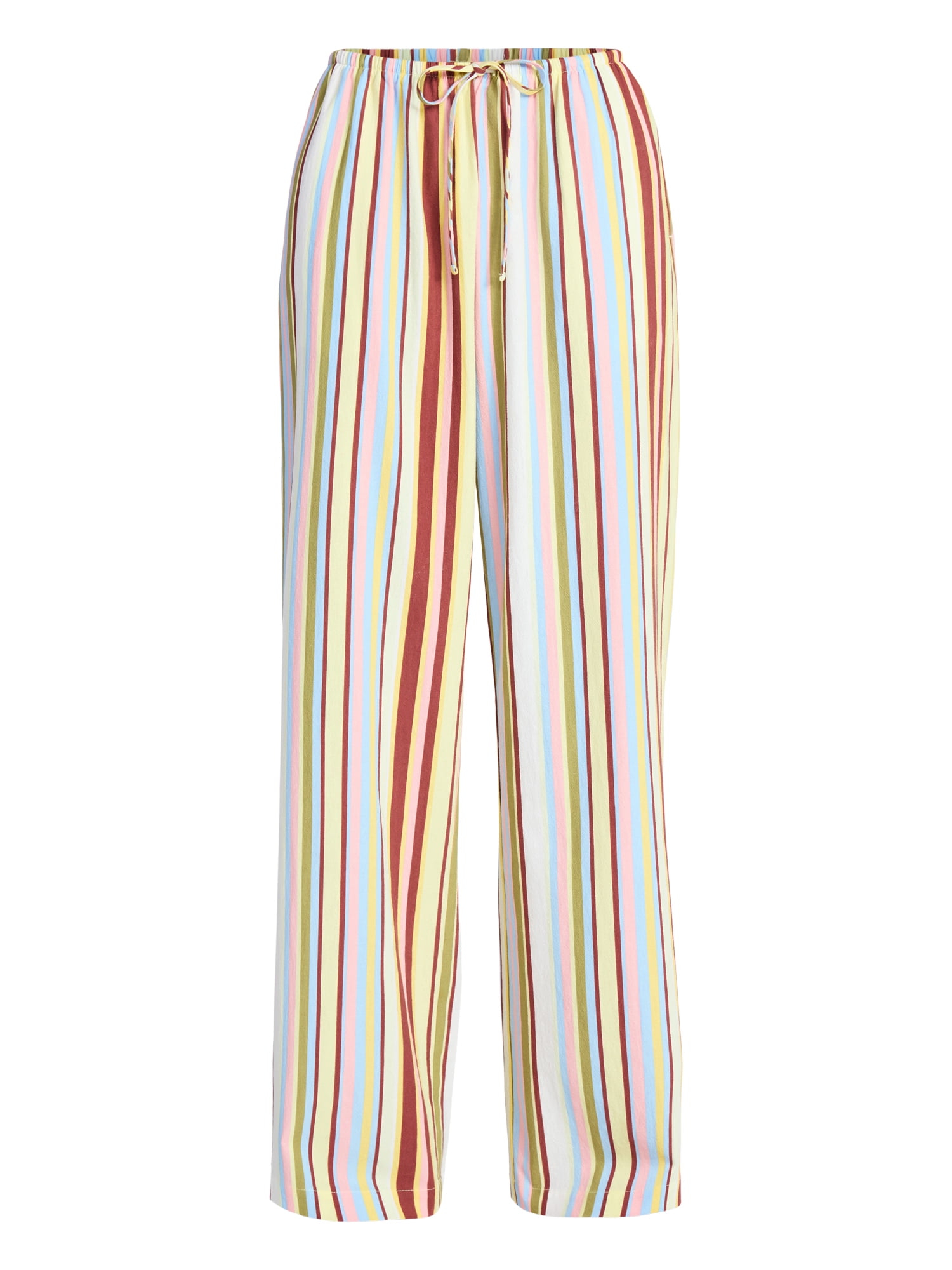 No Boundaries Cotton Pull-On Beach Pants, Women's & Women's Plus XXS-4X