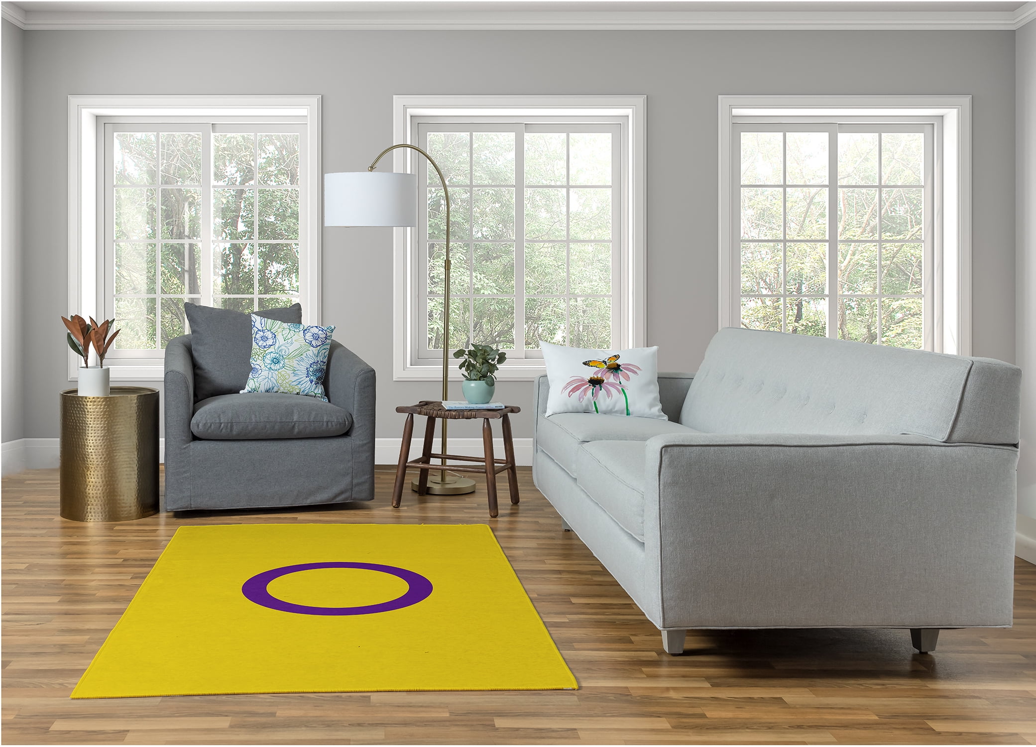 Simply Daisy Fluidity Graphic Prints Area Rug, 4' x 6'