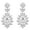 D345 White, variant on by Touchstone Indian Bollywood Studded Style Stunning Tiny Round Big Oval Shape Rhinestone Designer Jewelry Chandelier Earrings In Antique Gold Tone For Women.