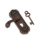thumbnail image 3 of 4 Pares de Pomo de Puerta Izquierda de Metal en Miniatura de Zulema Cerradura y llave para casa de muñecas, 3 of 8