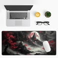 thumbnail image 3 of Japanese Desk Mat Red Full Moon Desk Pad Black Riverside Large Mouse Pad Gaming Mousepad Extended XL Keyboard Pad 31.5 x 11.8 in Laptop Computer Mouse Keyboard Mat for Office Desk Decor, 3 of 6