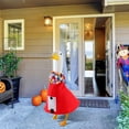 thumbnail image 7 of 23 Inch Christmas Colored PomPom Skirt Porch Goose Decoration, Cute Holiday Lawn Goose Outfit Clothes, Perfect Doorway Goose Statue Dress Up for Garden Patio Yard Winter Christmas Party Home, HAODEJW, 7 of 7