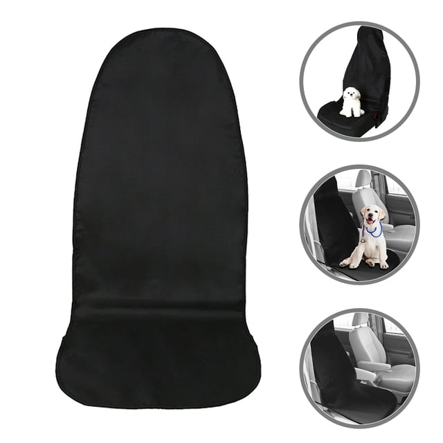 SKISUNO 1 PCS Black RV Seat Covers Captains Chairs Scratchproof Comfortable Seat Protector For Pets