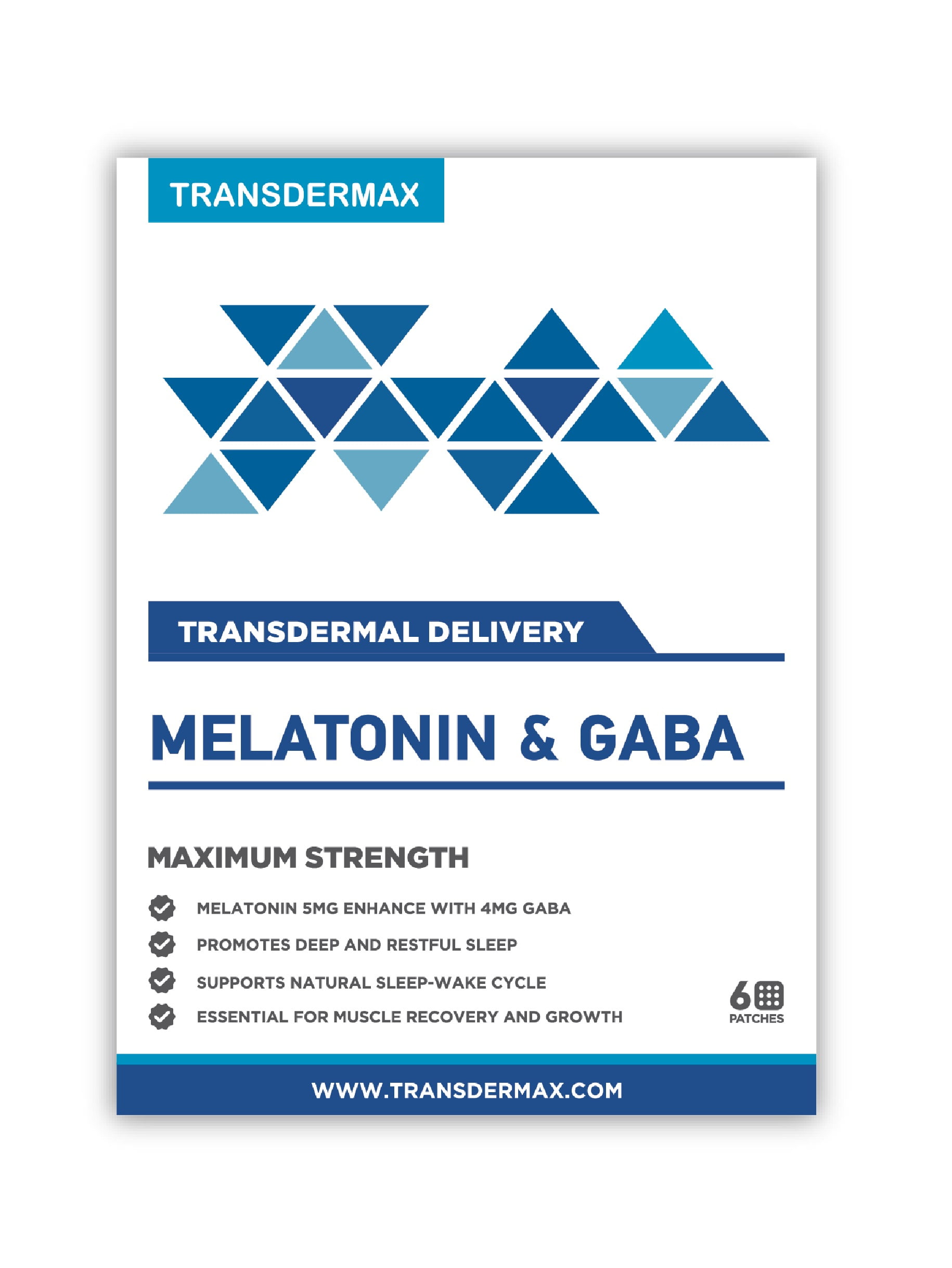 Transdermax Melatonin with GABA Transdermal Patches – 6 Week Supply