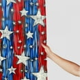 thumbnail image 3 of Creowell 4th of July Party Decorations Red White Blue Shower Curtain,  Star Firework Patriotic Decor Fourth of July Photo Backdrop Streamers for Memorial Day Independence Day Labor Day 36x72, 3 of 7