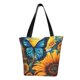 thumbnail image 1 of Disketp Colorful Cloud Butterfly Sunflower Bolsa de Hombro Casual para Mujer, Bolso Cruzado para Compras, Viajes y Uso Diario, 1 of 6