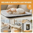 thumbnail image 5 of Self Warming Cat Bed for Indoor Cats Fluffy Self Heating Pet Pad with Removable Washable Cover Non Slip Dog Bed for Small Dogs, Beige, 24*18, 5 of 10