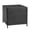 Black_a, variant on IVV 20" Rattan Trapezoid Side Table, Outdoor Patio End Table with Flip Lid & Hidden Storage, Weather-Resistant for Garden, Deck, Poolside, 13-Gallon, Brown