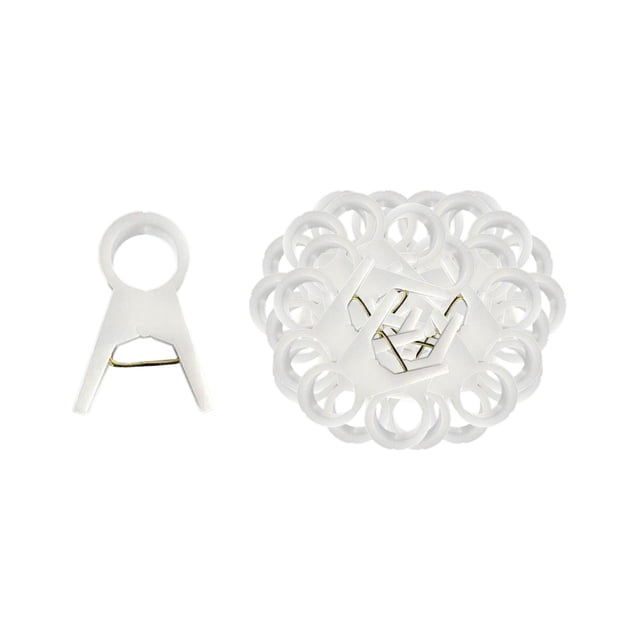 100Pcs Garden Plant Clips Portable Tomato Grow Upright Vegetables Support Flower 2.0cm White