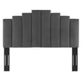 thumbnail image 3 of Modway Noelle Performance Velvet Twin Headboard in Charcoal, 3 of 9