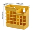 thumbnail image 2 of KULOKHUI Multi-Functional Drain Basket Dishwasher Chopstick Holder For Small Utensils Chopsticks Basket For Washing Drying Or Storing Dishwasher Basket For Small Items, 2 of 3