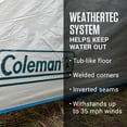 thumbnail image 5 of Coleman 4 Person Cabin Tent with Screened Porch, 2 Rooms, Green, 5 of 6