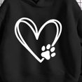 thumbnail image 6 of Ohufall 1-10 Years Kids Girls Sweatshirts Hooded Heart Print Long Sleeve Top Casual Loose Comfy Fashion Sweatshirt, 6 of 6