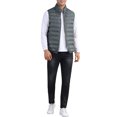 thumbnail image 2 of INSPIRE CHIC Padded Vest for Men's Stand Collar Outwear Winter Packable Zip Up Sleeveless Jacket L Grey, 2 of 6