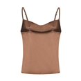 thumbnail image 4 of DuoJiaJ Women's Cowl Neck Satin Cami Top Spaghetti Straps Adjustable Camisole Sleeveless Soft Tank Tops Loose Fit Tank Tops Women, 4 of 5