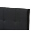 thumbnail image 4 of Baxton Studio Brookfield Modern and Contemporary Charcoal Gray Fabric Twin Size Bed, 4 of 7