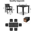 thumbnail image 4 of WINSOON 8-Piece HIPS All Weather Outdoor Patio Dining Sets, 2-Tables 6-Chairs, Heavy-Duty Sturdy Frame & Easy to Assemble for Backyard Patio Multi-Person Parties, 4 of 9