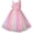 Pink Rainbow, variant on Flower Girl Dress Ivory Sequin Bridesmaid Wedding Party 6 Years