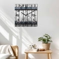 thumbnail image 3 of Grey Wood Grain Wooden Wall Clock Silent Non Ticking, Country Vintage Barn Door Rustic Lodge Square Wall Clocks Battery Operated, Decor Clock for Home Office, Living Room, Kitchen, 12 Inch, 3 of 9