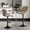 Khaki, variant on Bar Stools Set of 2, Modern Faux Leather Adjustable Swivel Barstools, Counter Height Chairs with Back and Footrest for Kitchen Island, Khaki
