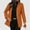 Orange Coats for Winter, variant on XPMWRP Women's Button Suit Blazer Dressy Casual Notch Collar Long Sleeve Solid Color Jacket Work Office Suit Fall Winter Coats Red M