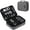 2-Grey, variant on Electronic Organizer, Accessories Organizer Travel Double Layer Electronics Bag Large for 10.5 inch iPad Pro, Adapter, Cables, Black