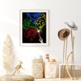 thumbnail image 4 of Cuadros Decorativos 5D DIY diamante pintura Animal abstracto completo redondo taladro mosaico Kit pared imagen Likrtyny embutido en tela, 4 of 9