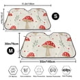 thumbnail image 3 of Picia Flat Mushrooms Curved Windshield Sunshade Accordion Folding Style Auto Shade for Car Truck SUV Van Blocks UV Ray Sun Visor Protector -Small, 3 of 7