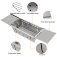 thumbnail image 3 of Saker Foldaway Charcoal Grill, Safe Stainless Steel Construction, Portable BBQ Grill for Outdoor Barbecues, Camping, Tailgating, Traveling, 3 of 12