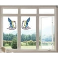 thumbnail image 2 of Kids Room Family Room Multicolored Swan Decoration Static Cling Vinyl Window Wall Decal - Bird Animals Stained Glass Design - Home Bedroom Living Room Waterproof Birds Art Sticker 8" x 10", 2 of 3