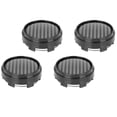 thumbnail image 3 of 4 Pcs 66mm 6 Lugs Matte Black Universal Car Wheel Tyre Center Hub Cap Cover, 3 of 8